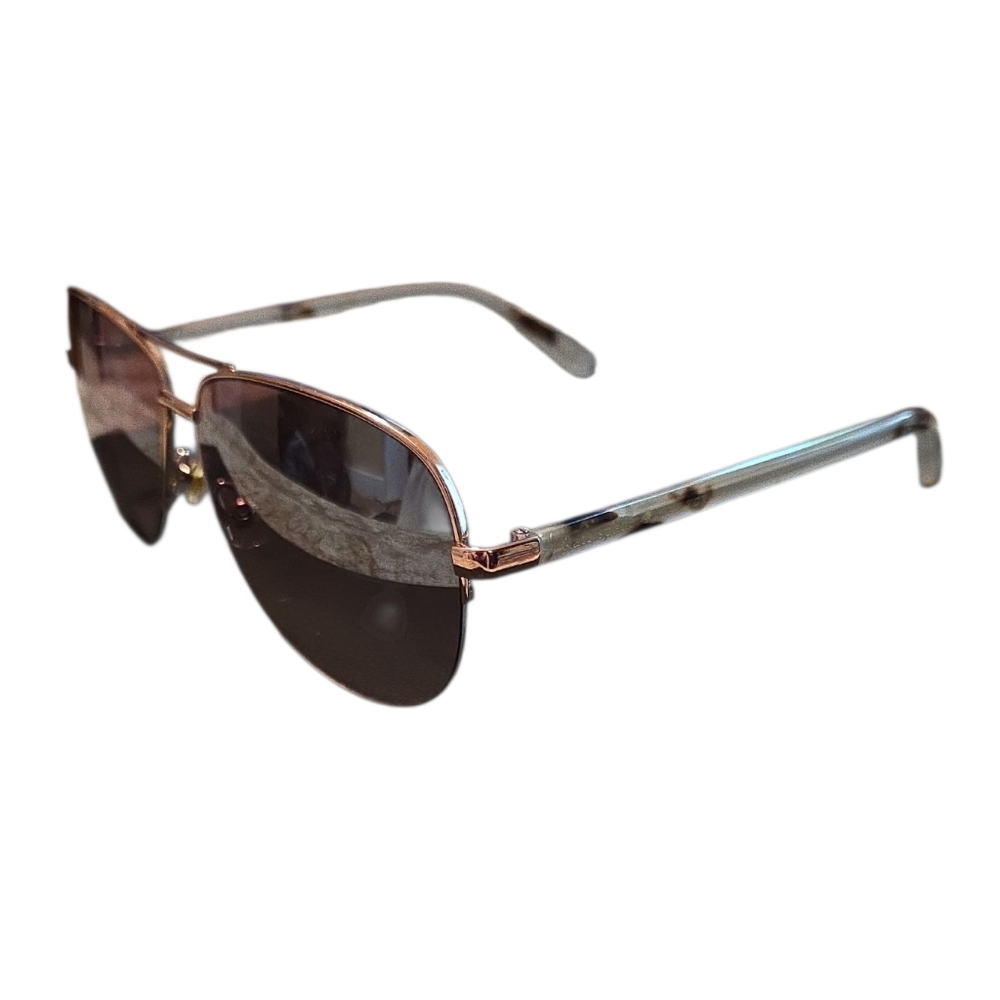 😎 Kate Spade Bethann Aviator Gold Sunglasses - Picture 3 of 7